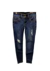 It's Me Women's Distressed Denim Jean In Blue In Blue