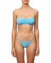 It's Now Cool Bikini Crop Top In Turquoise In Blue