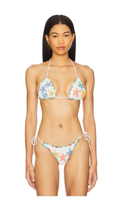 It's Now Cool Crochet Triangle Top In Fuji