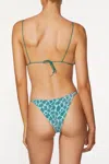 It's Now Cool String Bikini Bottoms In Blue Green