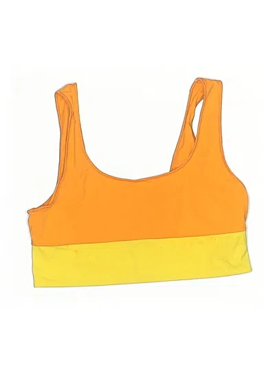 Pre-owned It's Now Cool Swimsuit Top Yellow Swimwear