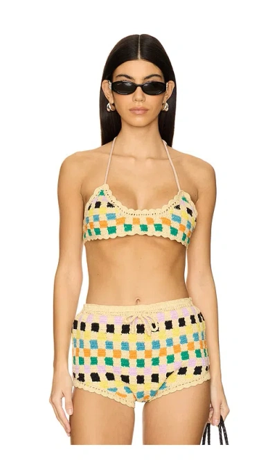 It's Now Cool The Crochet Crop Bikini Top In Sablo