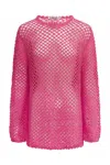 It's Now Cool The Open Knit Top Candyland In Pink
