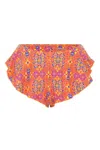 It's Now Cool The Ruffle Pant Navajo In Orange