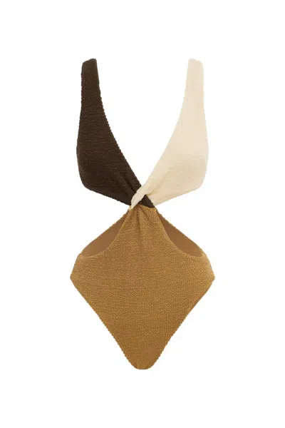 It's Now Cool The Vee One Piece Earth Crimp In Brown