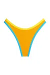 It's Now Cool V Bikini Bottom With Contrast Bound Edge In Orange