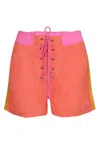 It's Now Cool Womens Swim Shorts In Orange In Multi