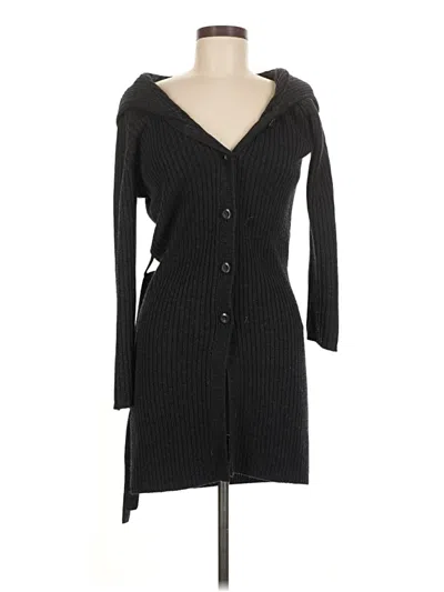 Pre-owned It's Our Time Cardigan Sweater In Black