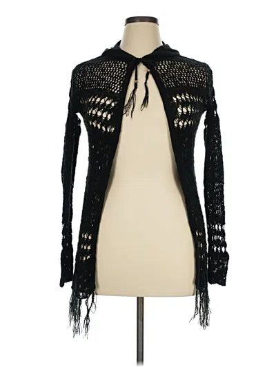 Pre-owned It's Our Time Cardigan Sweater In Black