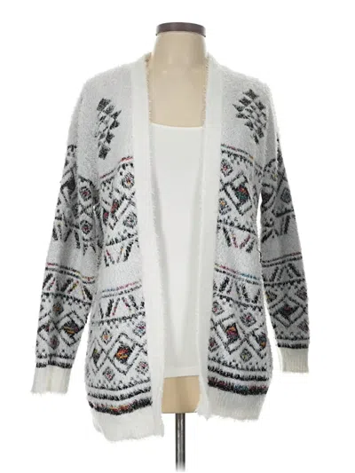 Pre-owned It's Our Time Cardigan Sweater In Gray