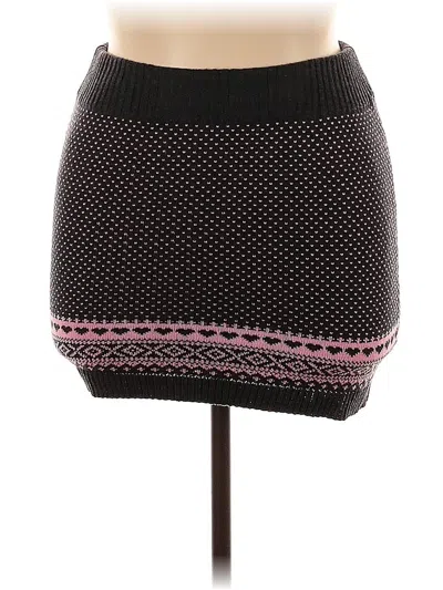 Pre-owned It's Our Time Casual Skirt In Black