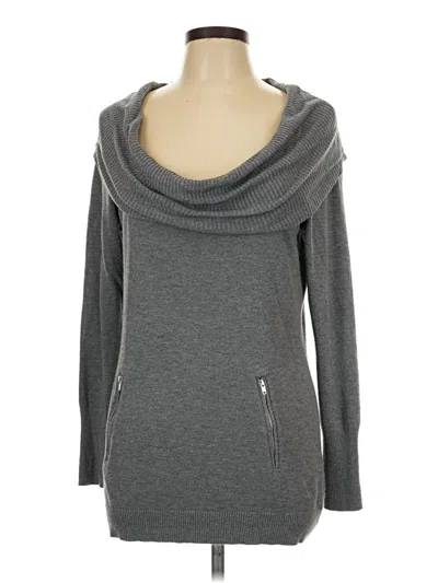 Pre-owned It's Our Time Long Sleeve Top Gray Cowl Neck Tops