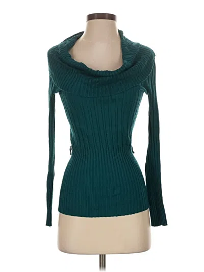 Pre-owned It's Our Time Long Sleeve Turtleneck In Teal