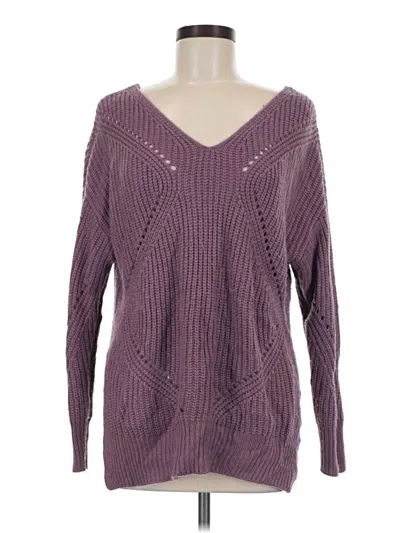 Pre-owned It's Our Time Pullover Sweater In Purple