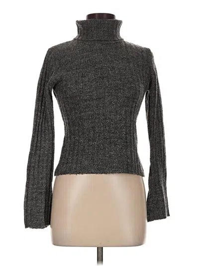 Pre-owned It's Our Time Turtleneck Sweater In Gray