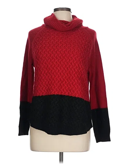 Pre-owned It's Our Time Turtleneck Sweater In Red