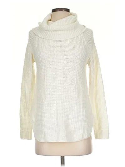Pre-owned It's Our Time Turtleneck Sweater In White