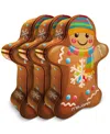 It'sugar 3 Pack Holiday Gingerbread Man Cookie Tin In Transparent