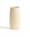 Itza Wood Cedar Vase In Neutral