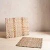 Itza Wood Handwoven Reed Placemats In Beige