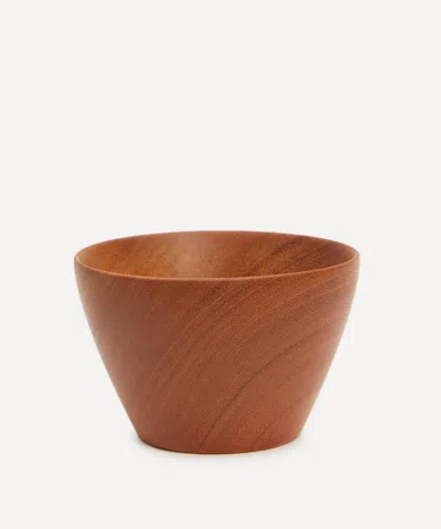Itza Wood Taper Mini Bowl Candle Holder