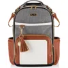 Itzy Ritzy Boss Plus Diaper Backpack In Brown