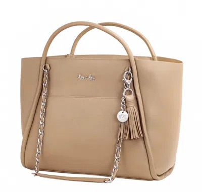Itzy Ritzy Chai Latte Boss Tote In Tan In Multi