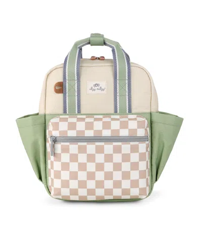 Itzy Ritzy Babies' Toddler Bag Checkered In Green