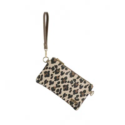 Itzy Ritzy Women's Leopard Boss Pouch Wallet In Brown