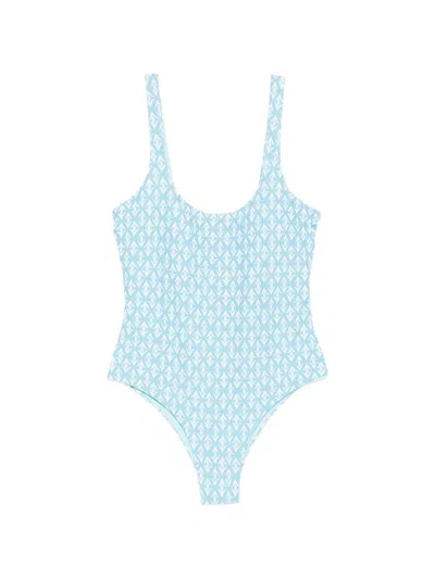 Iu Rita Mennoia Swimsuit With Pattern In Blue