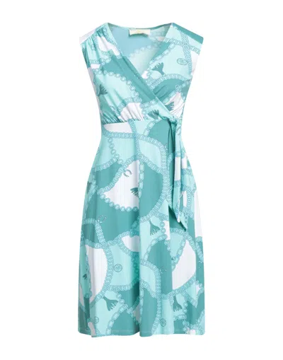 Iu Rita Mennoia Short Dresses In Blue
