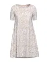 Iu Rita Mennoia Short Dresses In Beige