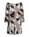 Iu Rita Mennoia Short Dresses In Beige