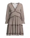 Iu Rita Mennoia Short Dresses In Beige