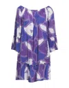 Iu Rita Mennoia Short Dresses In Purple