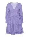 Iu Rita Mennoia Short Dresses In Purple