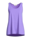 Iu Rita Mennoia Woman Tank Top Purple Size L Polyamide, Elastane