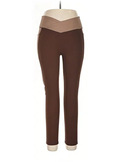 Pre-owned Iuga Active Pants In Brown
