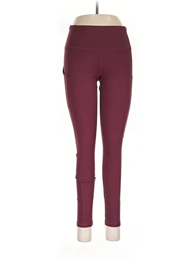 Pre-owned Iuga Active Pants In Burgundy