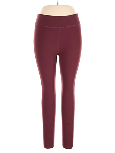 Pre-owned Iuga Active Pants In Burgundy