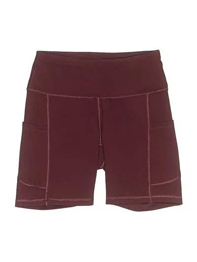 Pre-owned Iuga Athletic Shorts In Burgundy