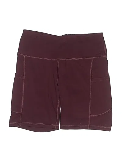 Pre-owned Iuga Athletic Shorts In Burgundy