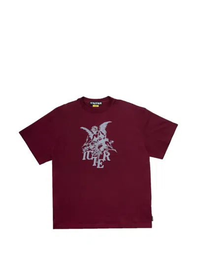 Iuter Angel T-shirt In Burgundy
