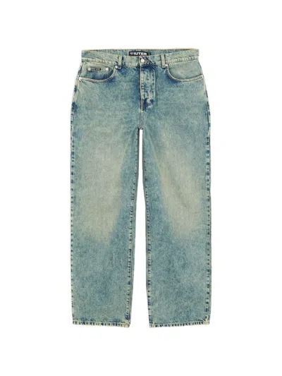 Iuter Baggy Denim Trousers In Blue