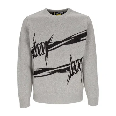 Iuter Barbwire Jumper Men's Sweater Light Grey