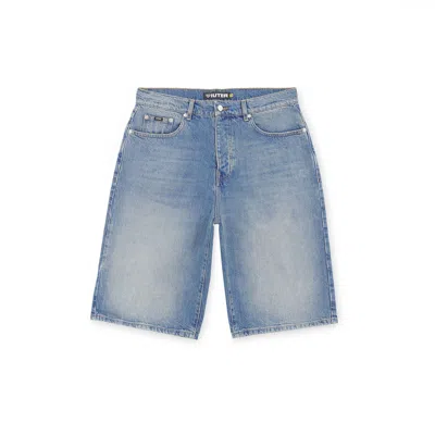 Iuter Bermuda  Baggy Denim Shorts In Blue