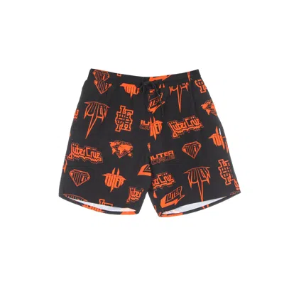 Iuter Bermuda Men's Costume Horns Allover Boardshort Black