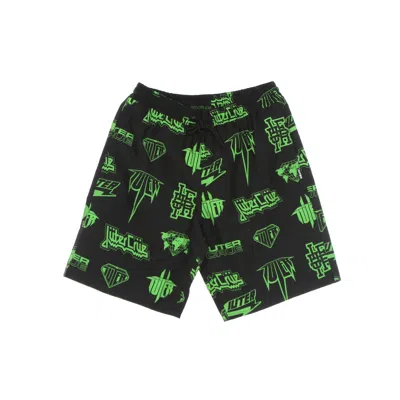 Iuter Bermuda Men's Costume Horns Allover Boardshort Black