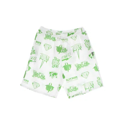 Iuter Bermuda Men's Costume Horns Allover Boardshort White