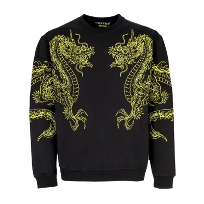 Iuter Dragon Crewneck Men's Sweatshirt Black